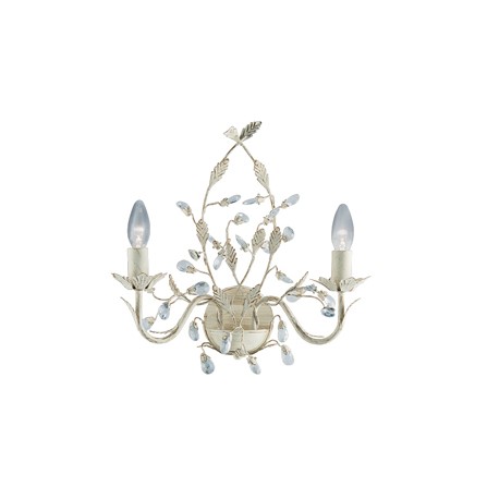 Searchlight 2 Light Almandite Cream And Gold Wall