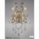 Inspired Diyas Vela crystal and French gold double wall light IL32062
