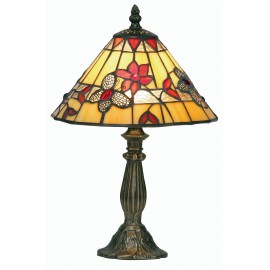 Butterfly Oaks Tiffany style table lamp small