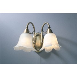 Doublet 2 light wall bracket switched