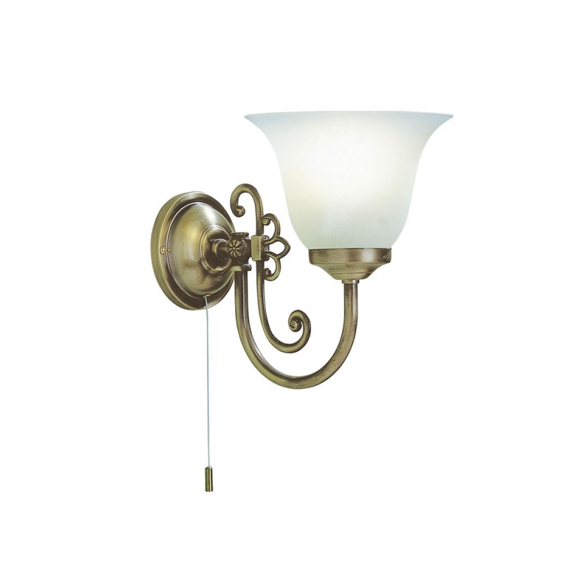 Dar Woodstock 1 Light Wall Bracket Switched