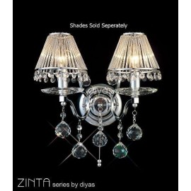 Diyas Zinta 2 light wall bracket