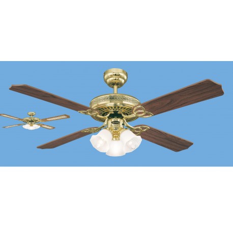 Westinghouse Monarch Trio 52 Inch Polished Brass Finish