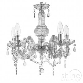 Searchlight 1455-5CL Marie Therese Clear acrylic pendant