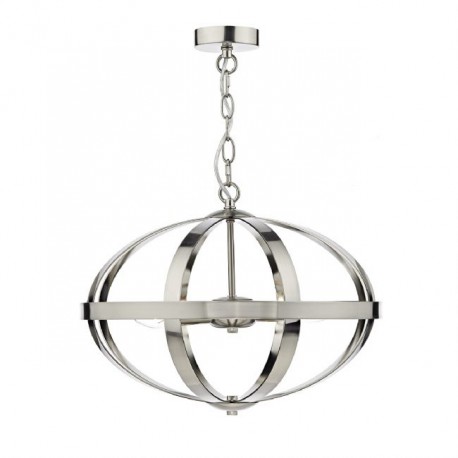 Dar Ceiling Pendants Swasstech - Dar Jamelia 5 Arm Ceiling Pendant Light Grey