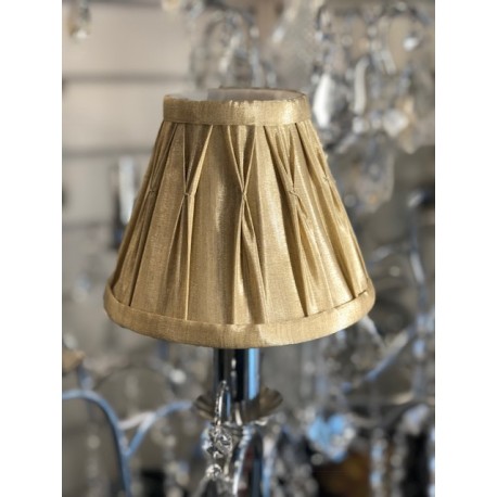 253 Gold 6 inch pinch pleat shade