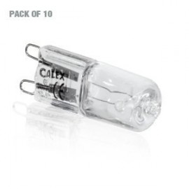 Pack of 10 G9 halogen capsule bulb 40W clear