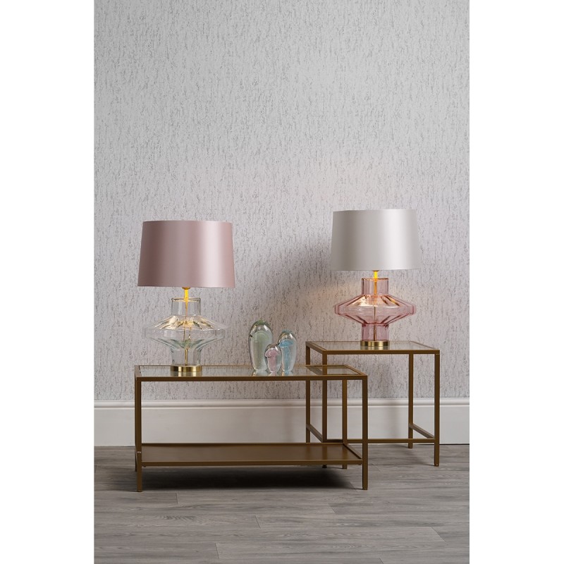 David Hunt Lighting Vienna Table Lamp Clear Beardsmore David Hunt Lighting Vienna Table Lamp Rosebud Pink