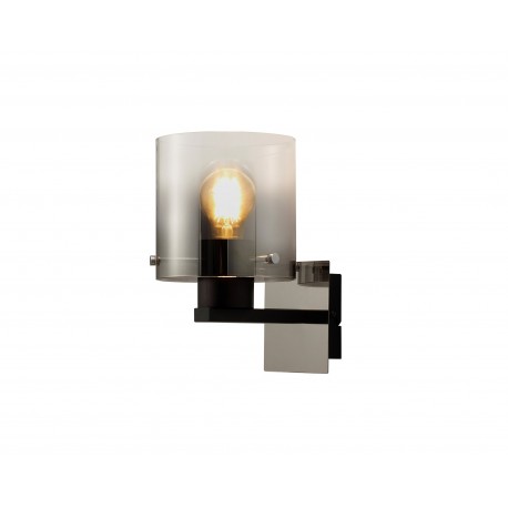Ombre black smoked wall light