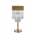 Venetian 3 Light Table lamp in Gold and Glass