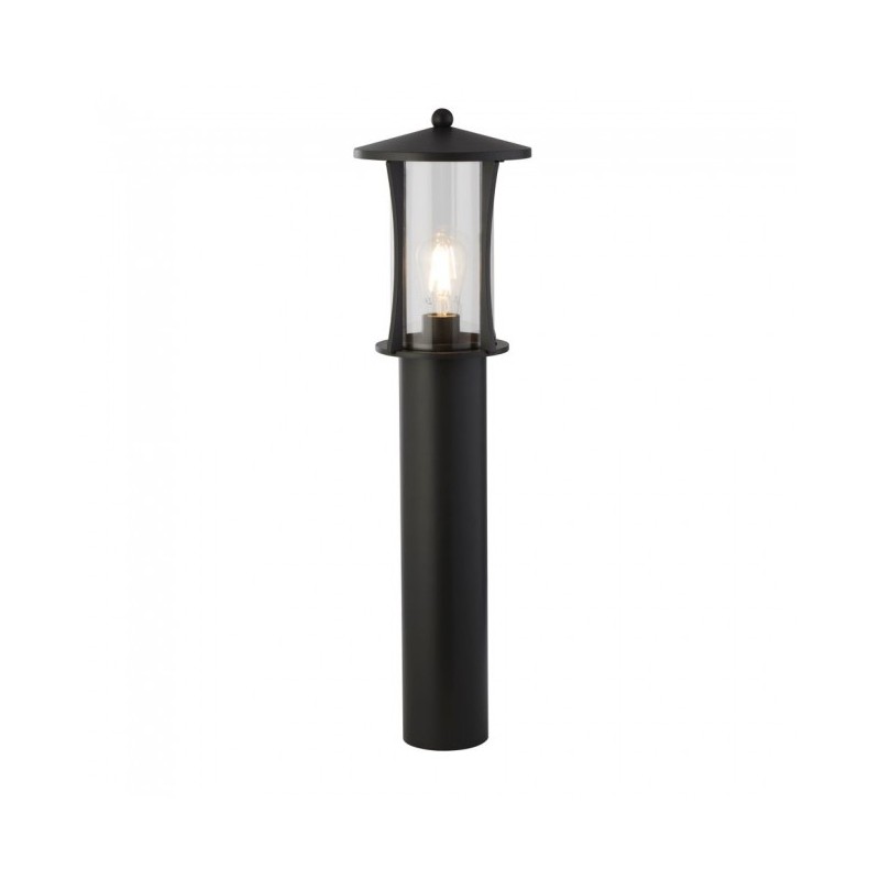 Black outdoor shop pillar lights