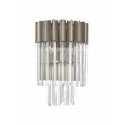 Venetian Wall Light in Nickel and Glass